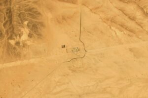 Pamje satelitore e dëmtimit në tubacionin East-West në Arabinë Saudite
