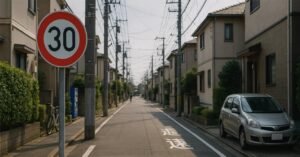 Japonia ka ulur nga 60 në 30 km/h kufirin ligjor në rrugët e ngushta pa vijë qendrore, me synim uljen e aksidenteve.