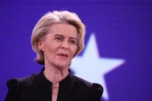 Ursula von der Leyen gjatë vizitës në Tiranë për negociatat e Shqipërisë me BE-në