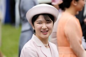 Princess Aiko of Japan at an official public engagement amid debate over imperial succession.